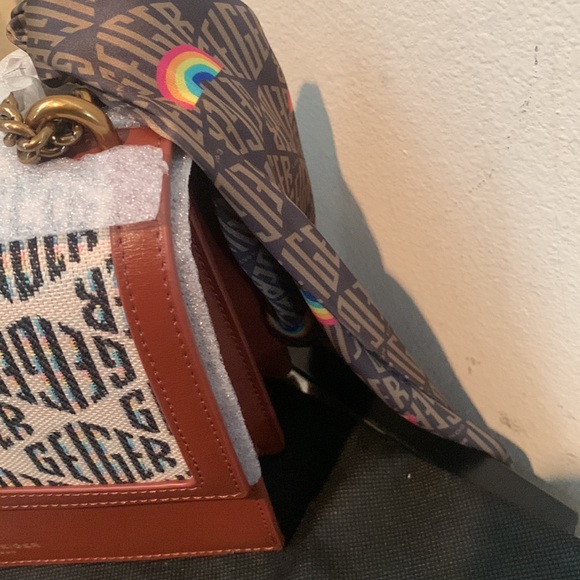 Kurt Geiger London Shoreditch Monogram Leather Shoulder Bag - Picture 10 of 16